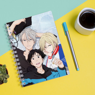 Скетчбук Sketchbook (блокнот) для малювання з принтом Yuri on Ice - Юри на льоду 9 - Інтернет-магазин спільних покупок ToGether