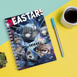 Скетчбук Sketchbook (блокнот) для малювання з принтом Видатні звірі - Beastars - Інтернет-магазин спільних покупок ToGether