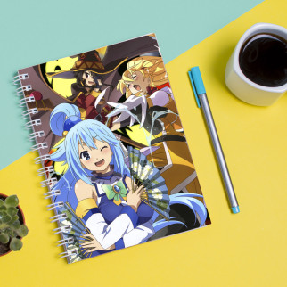 Скетчбук Sketchbook (блокнот) для малювання з принтом Цей прекрасний світ-Kono Subarashii Sekai ni Shukufuku wo 3 - Інтернет-магазин спільних покупок ToGether