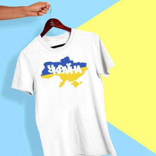 Футболка з принтом "Україна: карта країни" Push IT XS - Інтернет-магазин спільних покупок ToGether