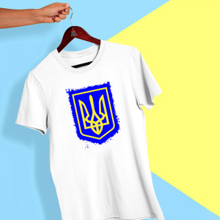Футболка з принтом "Український герб на блакитному тлі" Push IT - Інтернет-магазин спільних покупок ToGether