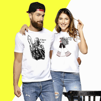 Парна футболка з принтом "З Україною в серці" Push IT - Інтернет-магазин спільних покупок ToGether