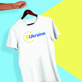 Футболка з принтом "EUkraine" Push IT XS - Інтернет-магазин спільних покупок ToGether