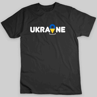 Футболка чорна з принтом "Ukraine" Push IT - Інтернет-магазин спільних покупок ToGether