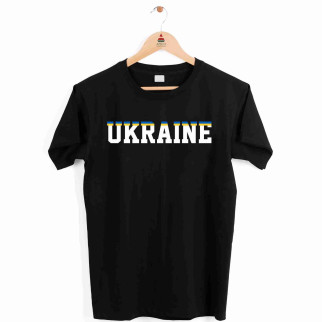 Футболка чорна з патріотичним принтом "Ukraine. Україна " Push IT - Інтернет-магазин спільних покупок ToGether