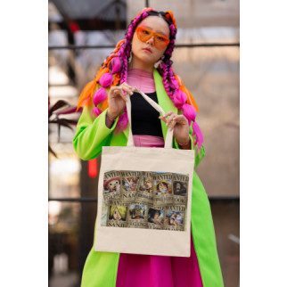 Еко-сумка шоппер з аніме-принтом One Piece Ван-Піс Розшукова листівка Franky Френкі,Usopp Усопп,Luffy Луффі - Інтернет-магазин спільних покупок ToGether