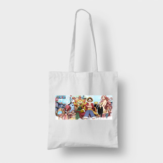 Еко-сумка шоппер з аніме-принтом One Piece Ван-Піс Luffy Луффі та команда One Piece - Інтернет-магазин спільних покупок ToGether