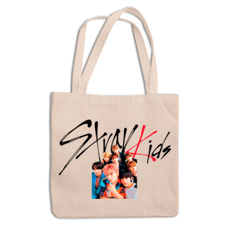 Еко-сумка шоппер повсякденна з принтом «Група Stray Kids. Фелікс, Чанбін, Лі Но, Хан, Сінмін, Айєн, Бан Чан» - Інтернет-магазин спільних покупок ToGether