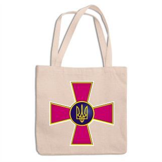 Еко-сумка, шоппер, повсякденна з патріотичним принтом «Емблема Збройних Сил України». Пітріотичний шопер - Інтернет-магазин спільних покупок ToGether