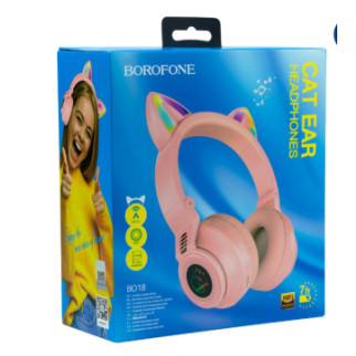 Бездротові Bluetooth навушники  Borofone BO18 Наушники котики, - Інтернет-магазин спільних покупок ToGether
