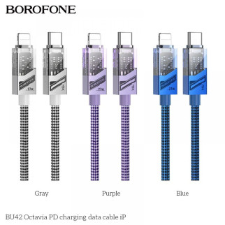 Кабель USB Borofone BU42 Octavia PD27W Type-C to Lightning 1.2m, - Інтернет-магазин спільних покупок ToGether