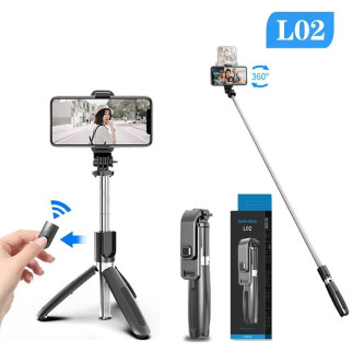 Монопод універсальний трипод штатив для фото відео з пультом Bluetooth Selfie Stick L02 - Інтернет-магазин спільних покупок ToGether