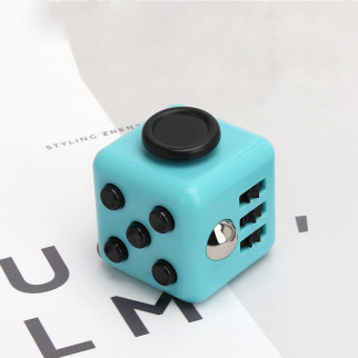 Кубик антистрес Fidget Cube 14134 3.5х3.5х4 см блакитний з чорним - Інтернет-магазин спільних покупок ToGether