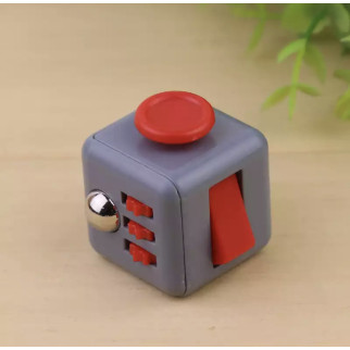 Кубик антистрес Fidget Cube 14135 сірий з червоним - Інтернет-магазин спільних покупок ToGether
