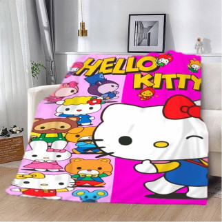 Плед 3D Hello Kitty 2813_A 13034 160х200 см - Інтернет-магазин спільних покупок ToGether