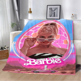 Плед 3D Барбі Рожева принцеса 2838_A 13106 160х200 см - Інтернет-магазин спільних покупок ToGether
