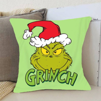 Подушка 3D новорічна Grinch 3177_D 15370 35х35 см - Інтернет-магазин спільних покупок ToGether