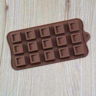 Форма силіконова для цукерок Квадратики 6959 21 см коричнева - Інтернет-магазин спільних покупок ToGether