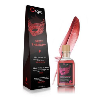 Набір для масажу - Orgie Sexy Therapy Lips Massage Set Strawberry, 100 мл 18+ - Інтернет-магазин спільних покупок ToGether