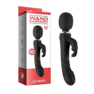 Вібратор унікальний потрійний для жінок Deluxe Extra Powerful Wand Massager 18+ - Інтернет-магазин спільних покупок ToGether