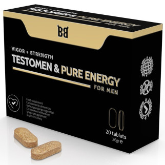 Підсилювач потенції для чоловіків Testomen Pure Energy, 20 капсул 18+ - Інтернет-магазин спільних покупок ToGether