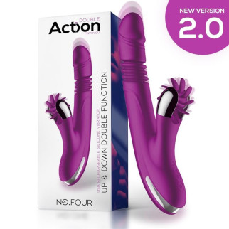 ACTION NO. FOUR UP AND DOWN VIBRATOR WITH ROTATING WHEEL 18+ - Інтернет-магазин спільних покупок ToGether