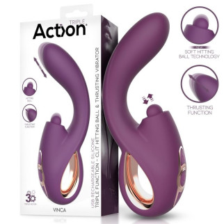 ACTION VINCA SOFT HITTING BALL WITH THRUSTING AND VIBRATION 18+ - Інтернет-магазин спільних покупок ToGether