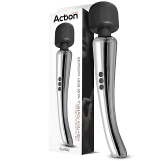 Вібростимулятор Action Silvery High-Tech Wand Body Massager 18+ - Інтернет-магазин спільних покупок ToGether