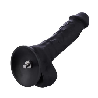 Силіконовий дилдо Hismith 8.3" Silicone Dildo Black - Інтернет-магазин спільних покупок ToGether