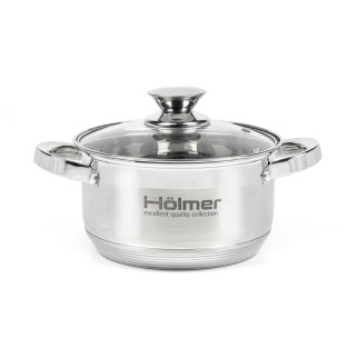 Каструля з кришкою Holmer CR-12527-SS 2,7 л 18 см - Інтернет-магазин спільних покупок ToGether