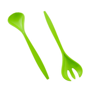 Прилади для салату ложка + зітка пластик оливковий Алеана - Інтернет-магазин спільних покупок ToGether