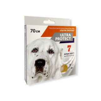 Нашийник Ultra Protect від бліх і кліщів для собак великих порід 70 см білий - Інтернет-магазин спільних покупок ToGether