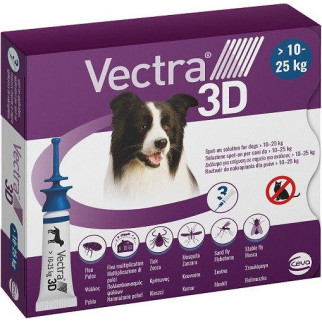 Краплі Вектра 3D, проти бліх, кліщів і комарів для собак вагою 10 - 25 кг - Інтернет-магазин спільних покупок ToGether