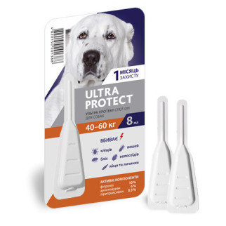 Краплі Ultra Protect проти бліх, кліщів і комарів для собак 40-60 кг - Інтернет-магазин спільних покупок ToGether