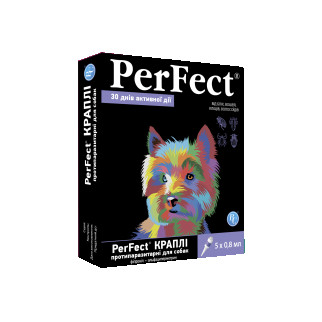 Краплі PerFect для собак вагою 2 - 10кг проти бліх кліщів і комарів 5 піпеток - Інтернет-магазин спільних покупок ToGether