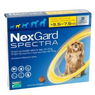 Таблетки Nexgard Spectra від бліх та кліщів для собак вагою 3,5-7,5 кг, 3 таблетки - Інтернет-магазин спільних покупок ToGether