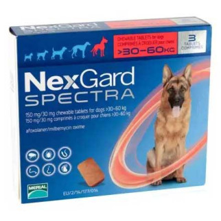 Таблетки Nexgard Spectra від бліх та кліщів для собак вагою 30-60кг, 1 таблетка - Інтернет-магазин спільних покупок ToGether