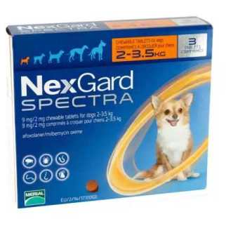 Таблетки Nexgard Spectra від бліх та кліщів для собак вагою 2-3, 5 кг, 1 таблетка - Інтернет-магазин спільних покупок ToGether