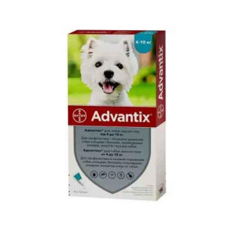 Краплі Advantix Bayer від бліх та кліщів для собак вагою 4-10 кг, 4 піпетки - Інтернет-магазин спільних покупок ToGether