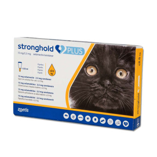 Краплі Stronghold Plus від внутрішніх і зовнішніх паразитів для кішок вагою до 2,5 кг - Інтернет-магазин спільних покупок ToGether