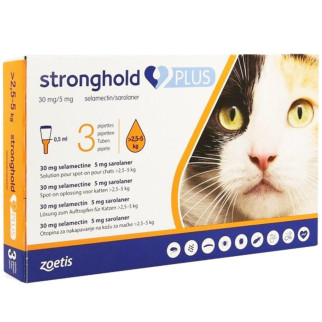 Краплі Stronghold Plus від внутрішніх і зовнішніх паразитів для кішок вагою 2,5-5кг - Інтернет-магазин спільних покупок ToGether