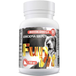 Вітаміни FunVit Biotin-Omega-для шерсті собак 90 таб - Інтернет-магазин спільних покупок ToGether