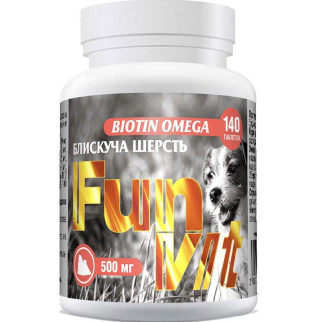 Вітаміни FunVit Biotin-Omega-для шерсті собак 140 таб - Інтернет-магазин спільних покупок ToGether