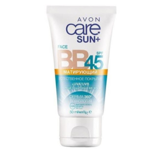 Зволожуючий матуючий BB-крем з тональним ефектом Avon Care Sun+ SPF 45, 50 мл - Інтернет-магазин спільних покупок ToGether