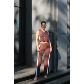 Жіночий пргулянковий костюм  Коричневий 42 - Інтернет-магазин спільних покупок ToGether