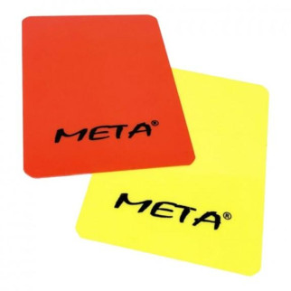 Набір карток арбітра Meta Referee card set жовтий, червоний Уні 12х9 см 1910003200 - Інтернет-магазин спільних покупок ToGether