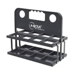 Контейнер пластиковий для пляшок Meta 8 Bottle Carrier Plastic Foldable чорний Уні OFSM 2110008251 - Інтернет-магазин спільних покупок ToGether