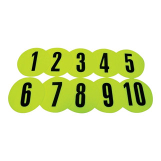 Набір плоских фішок з цифрами Meta Flat Number Marker Set of 10 зелений Уні 12,5 см 2002005004 - Інтернет-магазин спільних покупок ToGether