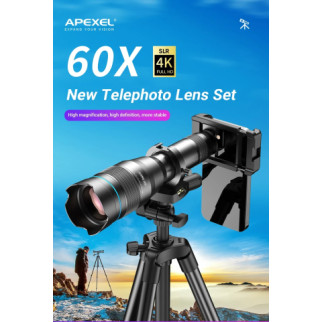 Телескоп для смартфона APEXEL 60X із висувним штативом - Інтернет-магазин спільних покупок ToGether