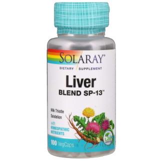 Захист печінки Liver Blend SP-13 Solaray 100 капсул (19930) - Інтернет-магазин спільних покупок ToGether